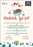 Pohod z laternami, lutkovna predstava, obisk Božička Božiček, kje si? 2023