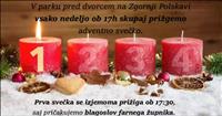 Prižig adventnih svečk