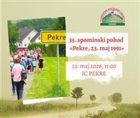 35. spominski pohod "Pekre 23. maj 1991"